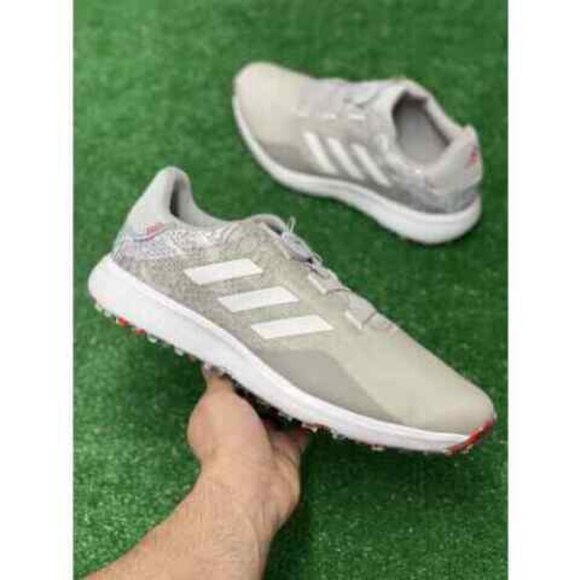 Adidas S2G BOA WIDE FIT Low Mens Spikeless Golf Shoes Grey GV9786 NEW Multi Sz - Picture 1 of 7